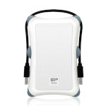 Внешний жесткий диск (HDD) Silicon Power 1Tb Armor A30 SP010TBPHDA30S3W White — фото 1 / 3