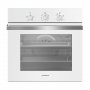 Газовый духовой шкаф Maunfeld MGOG 673W белый + белое стекло