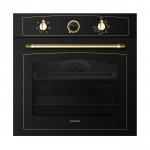Духовой шкаф Maunfeld MEOFE 676RBG TM черная эмаль + золото — фото 1 / 2