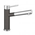 Смеситель Blanco ALTA-S Compact хром/антрацит Silgranit — фото 1 / 8