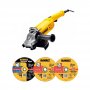 Шлифмашина угловая DeWALT DWE490D10-RK с набором дисков