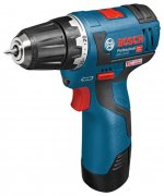 Дрель-шуруповерт Bosch GSR 12V-20 2.0Ач х2 L-BOXX 06019D4000 — фото 1 / 6