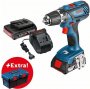Дрель-шуруповерт Bosch GSR 18-2 LI Plus 2.0Ah x2 ToolBox 0615990L29